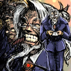 This is a pixiv picture whose title is サマー圧制髭ライダー.