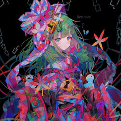 This is a pixiv picture whose title is 拘束.