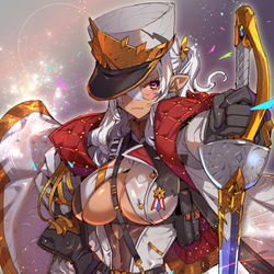 This is a pixiv picture whose title is ダークエルフ・コマンドさん.