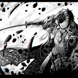 This is a pixiv picture whose title is 先制攻撃.