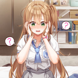This is a pixiv picture whose title is え、えっ...？あっ、そ、その...ごめんなさい...！！！.