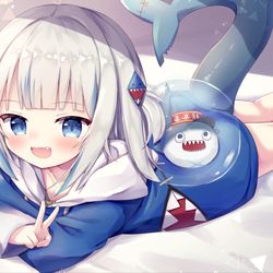 This is a pixiv picture whose title is 🦈.
