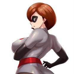 This is a pixiv picture whose title is Elastigirl (Remake).