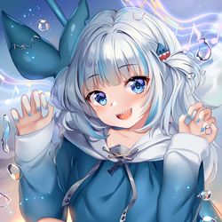 This is a pixiv picture whose title is Gawr Gura.