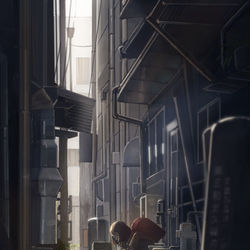 This is a pixiv picture whose title is 靴ひも.