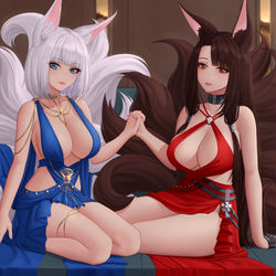 This is a pixiv picture whose title is [アズールレーン]赤城と加賀.