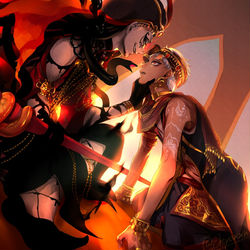 This is a pixiv picture whose title is 瞳に映るはお前の主人.