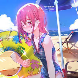 This is a pixiv picture whose title is Beach Sumi.