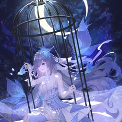This is a pixiv picture whose title is 出逃青鸟.