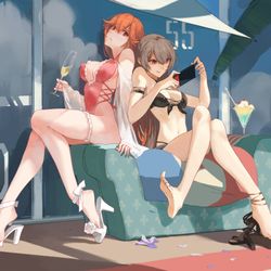 This is a pixiv picture whose title is 头发被打死结了.