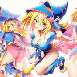 This is a pixiv picture whose title is ブラックマジシャンガール詰め.