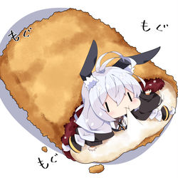 This is a pixiv picture whose title is あんことおもちの月見パイあかり。.