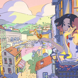 This is a pixiv picture whose title is 🌆Romantic hour.