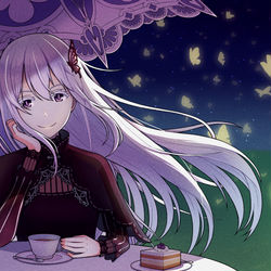 This is a pixiv picture whose title is 魔女のお茶会.