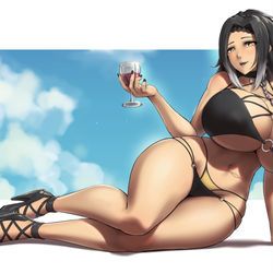 This is a pixiv picture whose title is Hatsune Akabane.