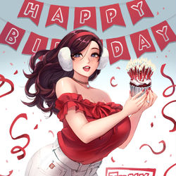 This is a pixiv picture whose title is 생일.