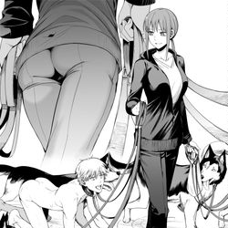 This is a pixiv picture whose title is わんわん.