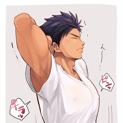 This is a pixiv picture whose title is のび～～～.