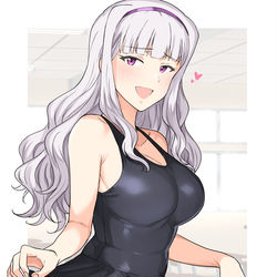 This is a pixiv picture whose title is スカート付きスク水お姫ちん.