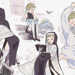 This is a pixiv picture whose title is しょた修道士.