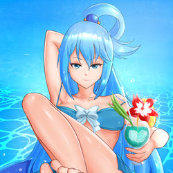 This is a pixiv picture whose title is Aqua.