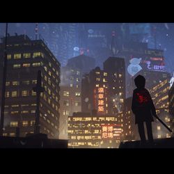 This is a pixiv picture whose title is 一堆建筑.