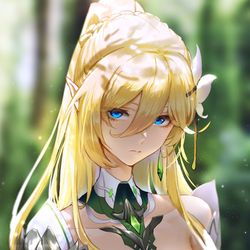 This is a pixiv picture whose title is 幽兰黛尔—翡翠森林.