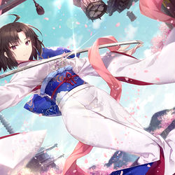This is a pixiv picture whose title is 両儀式.