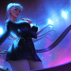 This is a pixiv picture whose title is K/DA Evelynn.