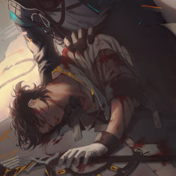 This is a pixiv picture whose title is Red Blue Yellow.