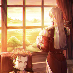 This is a pixiv picture whose title is 休憩.