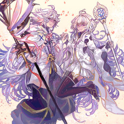 This is a pixiv picture whose title is 花の魔術師.