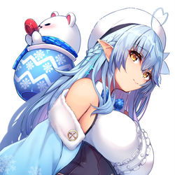 This is a pixiv picture whose title is ラミィちゃんの日本酒なでなでママすき！！.