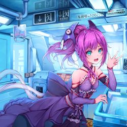 This is a pixiv picture whose title is 上海地铁10号线.