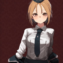 This is a pixiv picture whose title is 上着を脱ぐMP40.