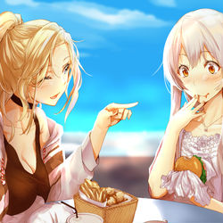 This is a pixiv picture whose title is 翔鶴とホーネット.