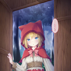 This is a pixiv picture whose title is 赤ずきんちゃん.