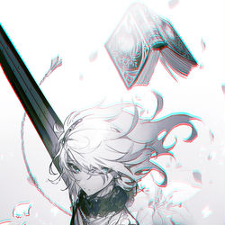 This is a pixiv picture whose title is NieR Replicant.