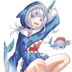 This is a pixiv picture whose title is Gawr gura.