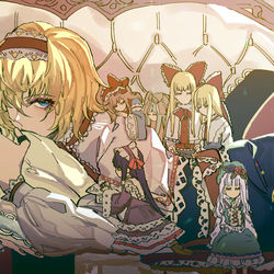 This is a pixiv picture whose title is 秘密の庭のアリス.