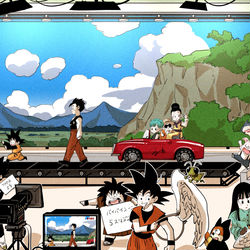 This is a pixiv picture whose title is ZのED撮影風景.