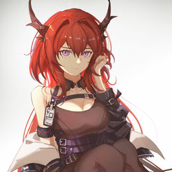 This is a pixiv picture whose title is Surtr.