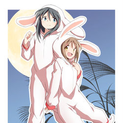 This is a pixiv picture whose title is 「コンフリクトガール」十五夜うさぎ.