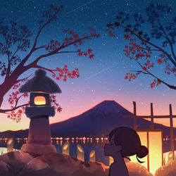 This is a pixiv picture whose title is 思うこと.