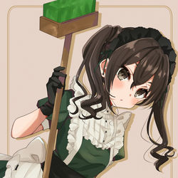 This is a pixiv picture whose title is メイドあきらちゃん！.