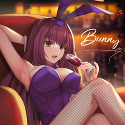 This is a pixiv picture whose title is スカサハバニー.