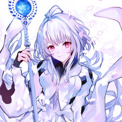 This is a pixiv picture whose title is 花の魔術師.