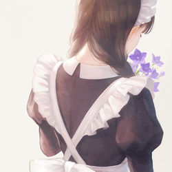 This is a pixiv picture whose title is メイドさん.