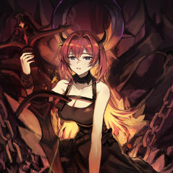 This is a pixiv picture whose title is surtr.