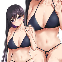 This is a pixiv picture whose title is 『どう…かな…？』.